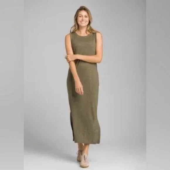 Prana | Dresses | Prana Womens Cozy Up Maxi Dress Cargo Green Heather Size  Small | Poshmark